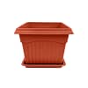 square plastic flower pots