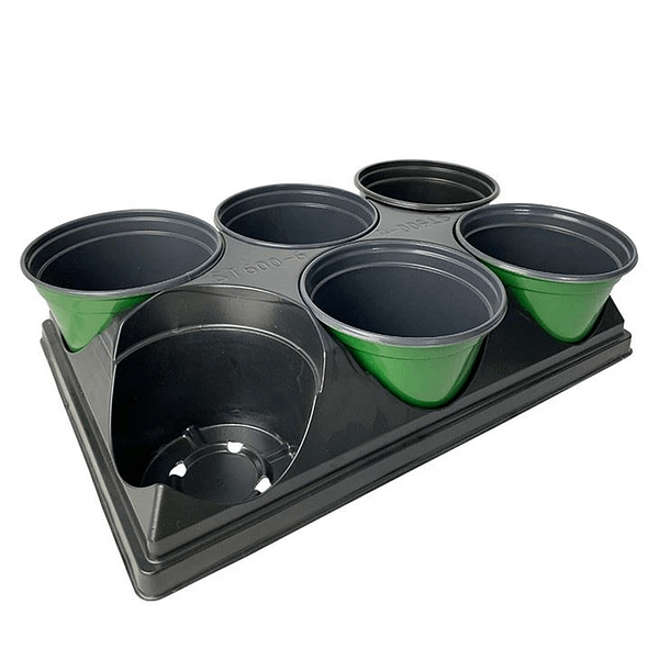 Round Plant Pot With Tray