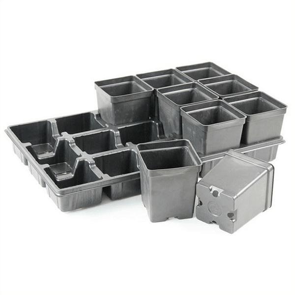 Square Plant Pot With Tray